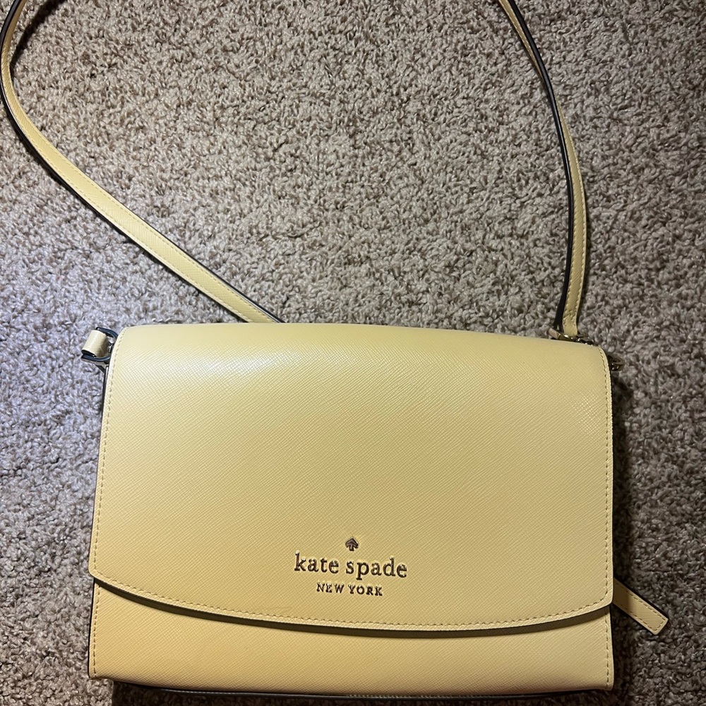 Kate Spade Light Yellow Crossbody Bag